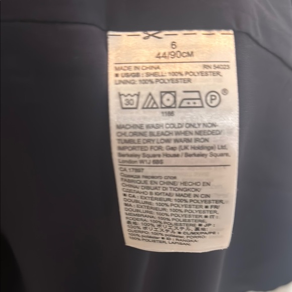 Banana Republic Sleeveless Top - Navy and Orange size 6 - Picture 5 of 5